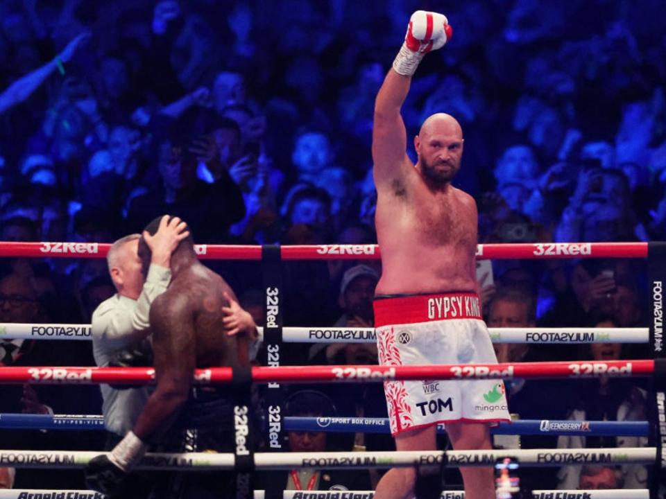 Fury stopped Dillian Whyte with an uppercut in front of 94,000 fans (Getty Images)