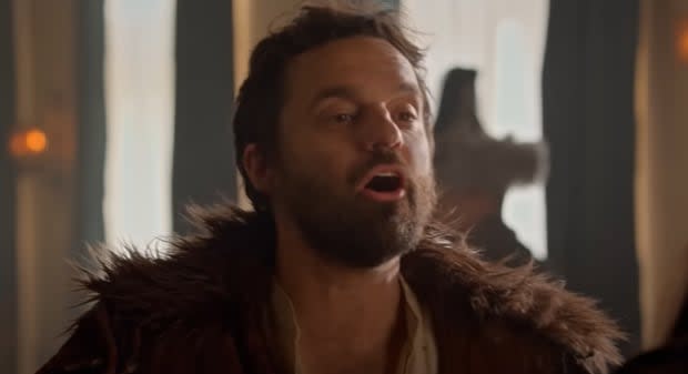 Jake Johnson as Marco Polo in "History of the World Part II"<p>Hulu</p>