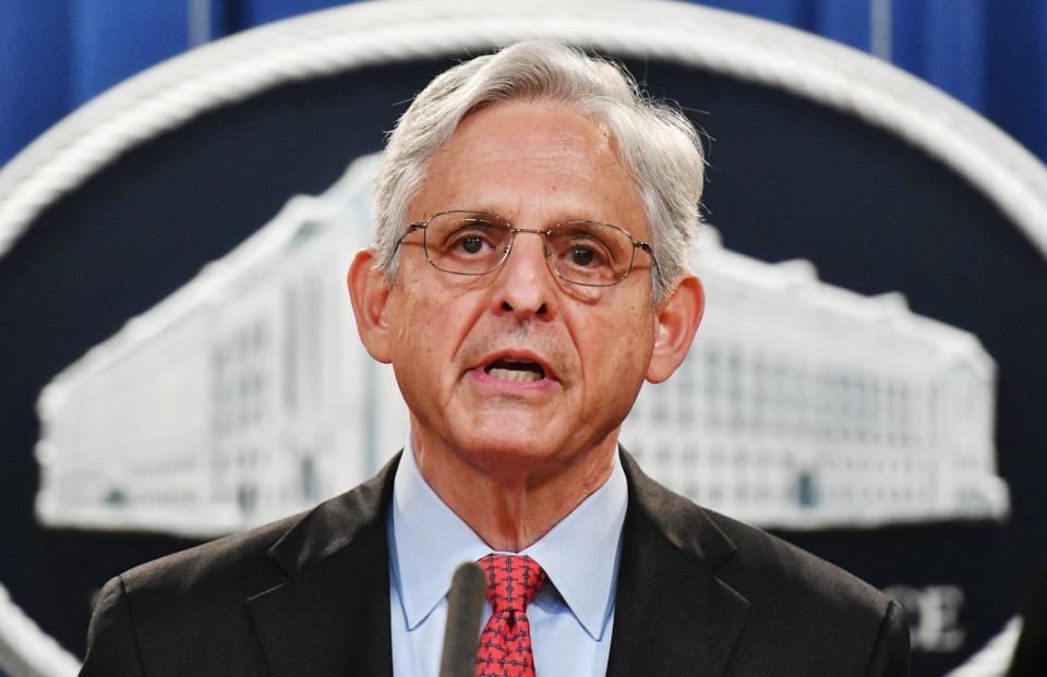 <div class="inline-image__title">1235147750</div> <div class="inline-image__caption"><p>US Attorney General Merrick Garland holds a press conference to announce a lawsuit against Texas at the Department of Justice in Washington, DC on September 9, 2021</p></div> <div class="inline-image__credit">Mandel Ngan/Getty</div>
