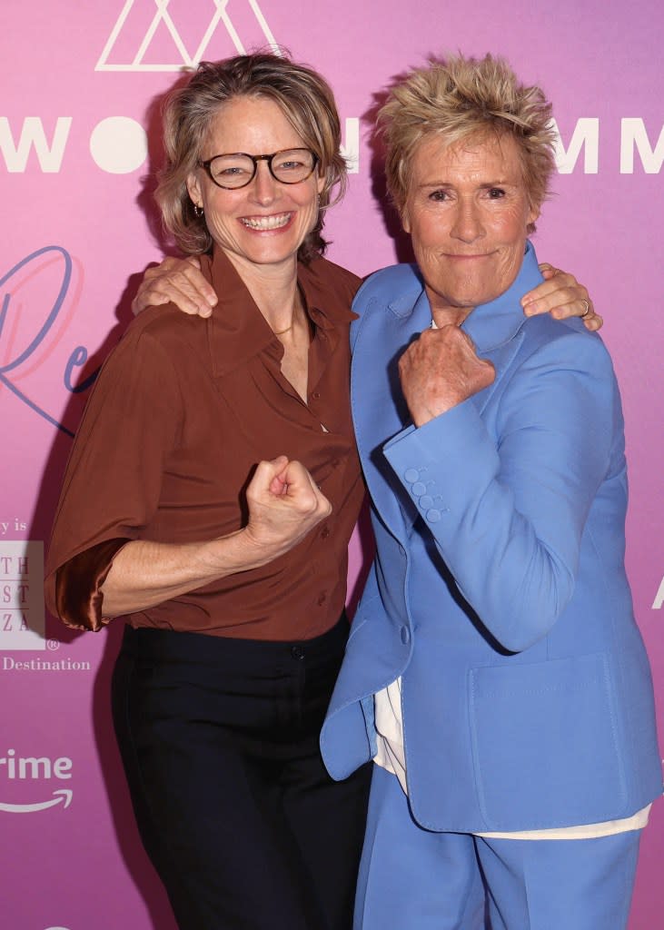 Jodie Foster and Diana Nyad at The Wrap's Power Women Summit, Maybourne Hotel, Beverly Hills, California on Dec 5, 2023.