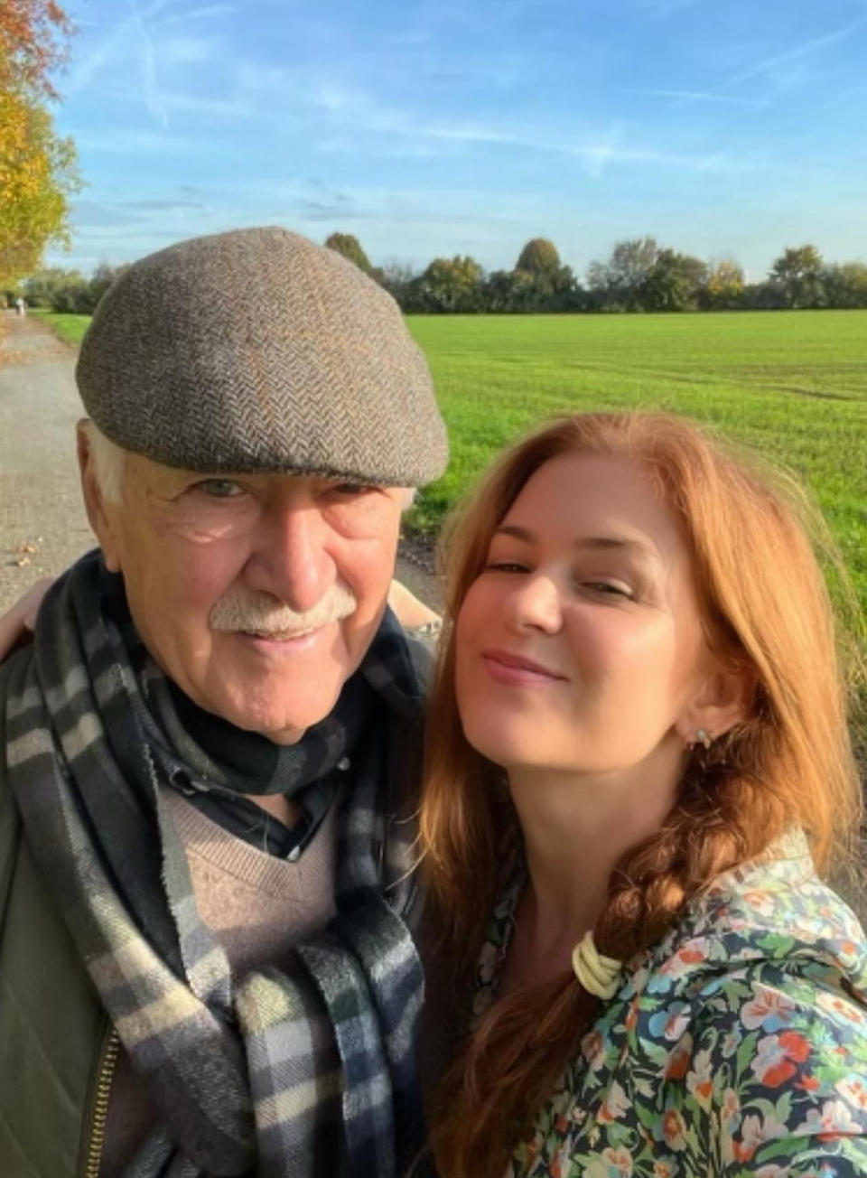 Isla Fisher with her dad Brian