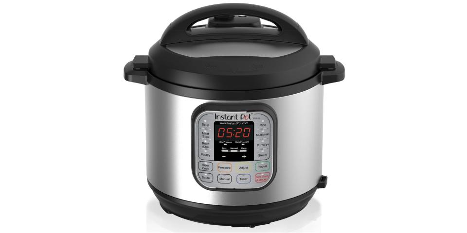 Instant Pot 7-in-1 Pressure Cooker 6 qt. <a href="https://www.target.com/p/instant-pot-7-in-1-pressure-cooker-6-qt-stainless-steel/-/A-50608360#lnk=newtab" target="_blank"><strong>Now $100. Save $20 for every $100</strong></a>. (Photo: Target)