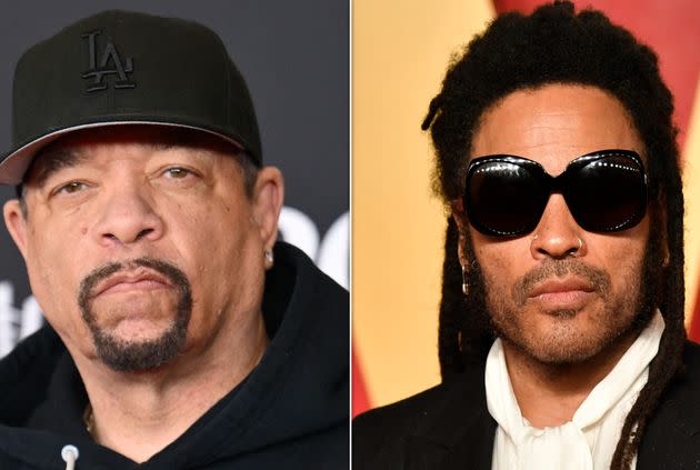 Despite fans telling Ice-T (left) that Kravitz is on his own 