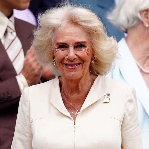 <p>Mike Egerton/PA Images via Getty</p> Queen Camilla