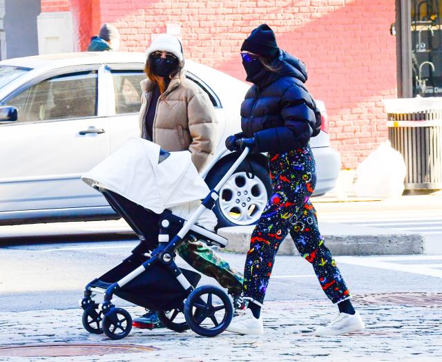 January 12, 2021 - Gigi Hadid Wears Louis Vuitton Galaxy Pants In NYC -  HADIDSCLOSET