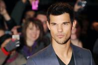 LONDON, UNITED KINGDOM - NOVEMBER 14: Taylor Lautner attends the UK Premiere of 'The Twilight Saga: Breaking Dawn - Part 2' at Odeon Leicester Square on November 14, 2012 in London, England. (Photo by Stuart Wilson/Getty Images)