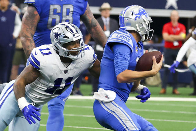 No, the Cowboys won't see the Lions' new blue helmets in Week 17