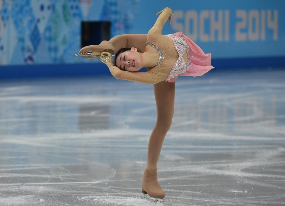 China's Li Zijun performs in the Women's Figure Skating Free Program at the Sochi Winter Olympics.