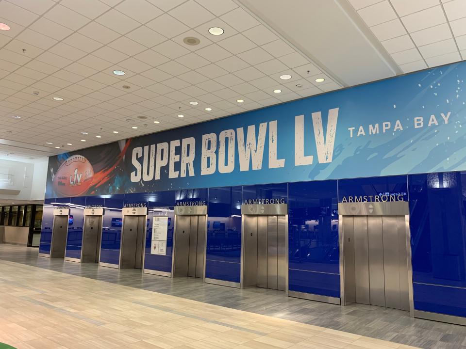 Tampa International Airport (TPA) readies for Super Bowl LV fans.