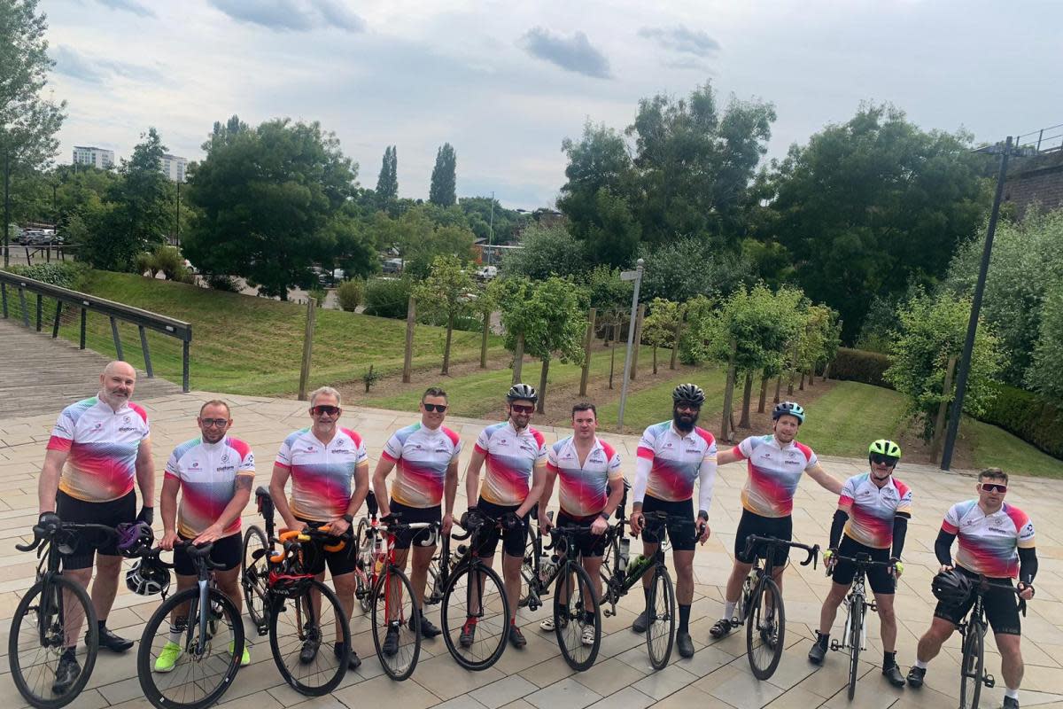 Colleagues from Platform Housing Group were part of a team who took part in a bike ride to raise money for Dementia UK <i>(Image: Platform Housing Group)</i>