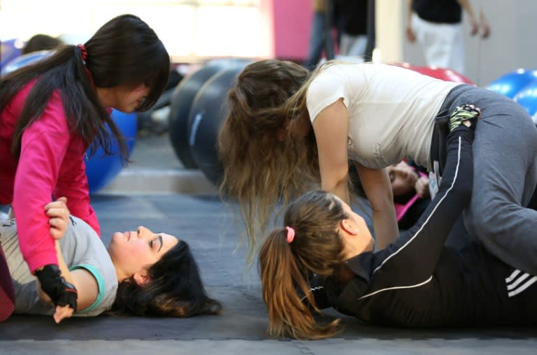 Lina Khalifeh has trained some 14,000 women and girls in taekwondo, including thousands of Syrian refugees and foreign domestic workers