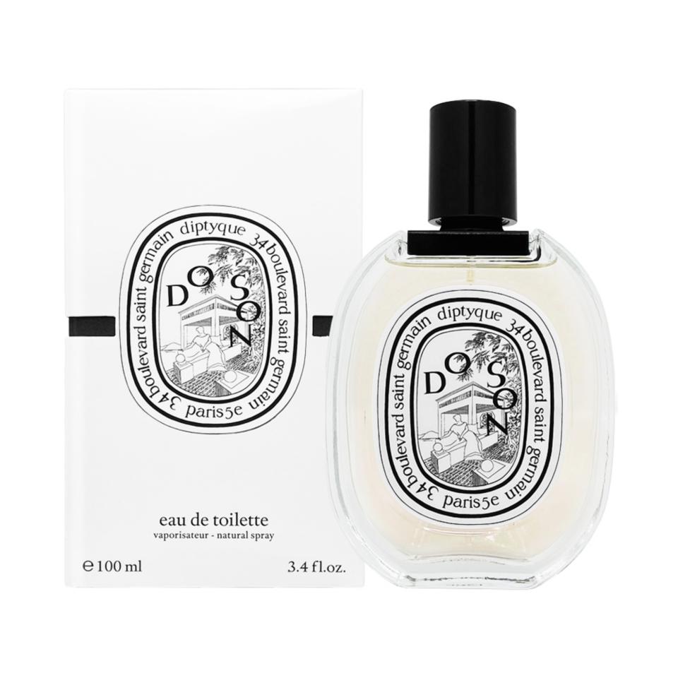 情人節香氛推薦��Diptyque 淡香水 100ml-杜桑。感來自於品牌創辦人之一Yves Coueslant的兒時記憶，年幼時曾於越南下龍灣度過夏日。那裡的空氣清新、舒適，而晚香玉是母親鍾愛的花朵（圖片來源/Yahoo奇摩購物中心賣場圖）