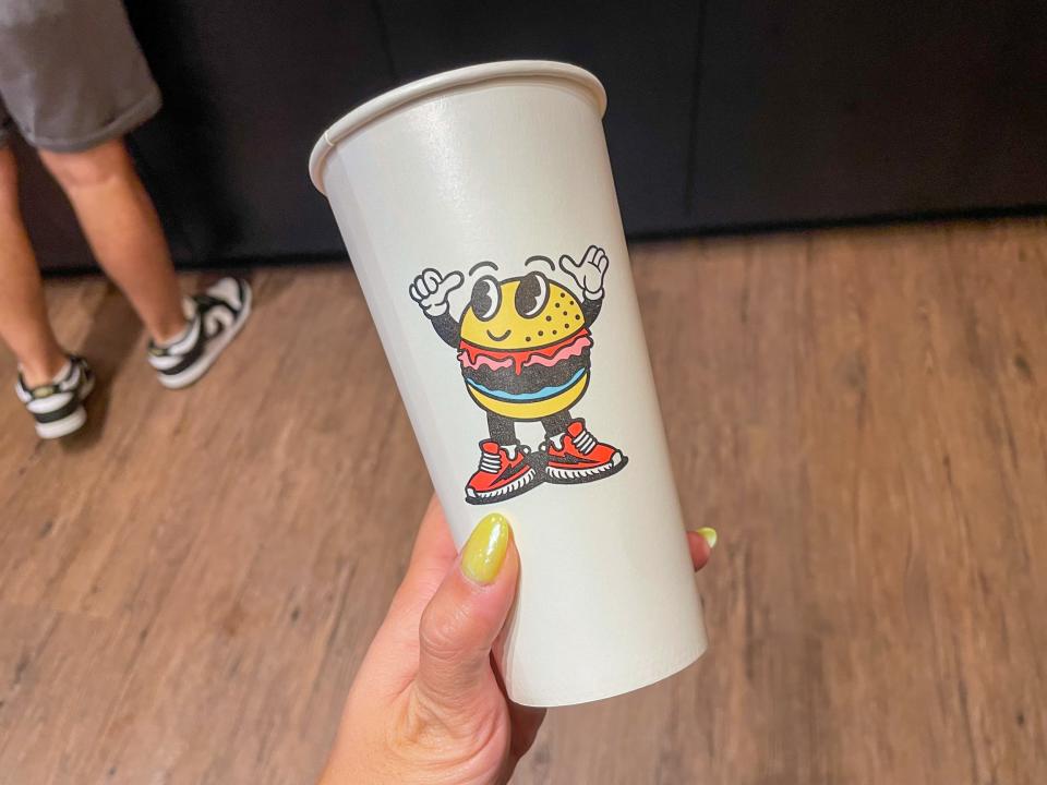 A branded cup