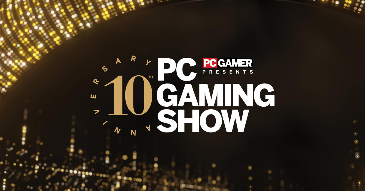  PC Games Show 10th Anniversary key art. 