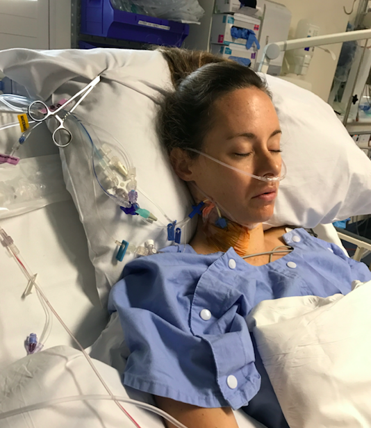 Michelle’s surgery lasted for six hours. Photo: Supplied/Michelle Hampton