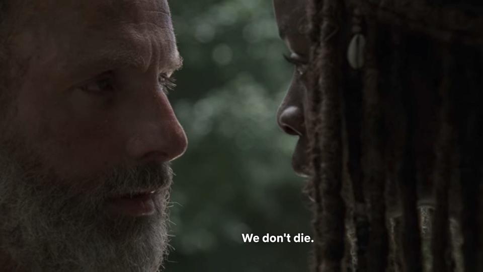 TWD 905 Rick and Michonne's secret phrase?