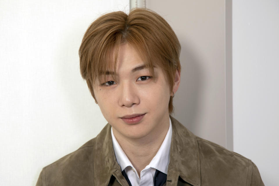 KANGDANIEL poses for a portrait on Thursday, March 2, 2023, in New York. The K-pop star's path to superstardom began in 2017 after winning the second season of the talent competition series “Produce 101,” which led to the formation of the K-Pop boy band Wanna One. He went solo two years later. (Photo by Andy Kropa/Invision/AP)