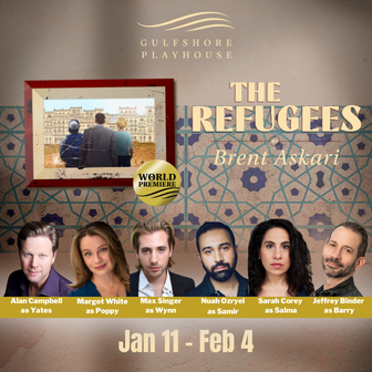 The cast of "The Refugee," a new comedy at Gulfshore Playhouse in Naples. It runs through Feb. 4.
