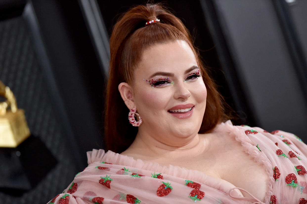 Tess Holliday is no stranger to speaking out against body shamers and demonstrating the power of self love (Photo by Axelle/Bauer-Griffin/FilmMagic)