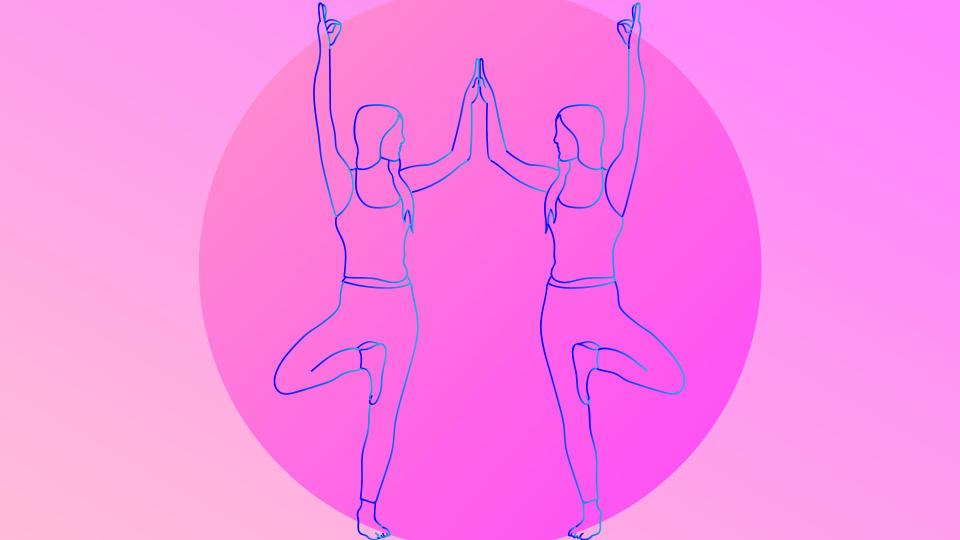 Twin Trees yoga pose