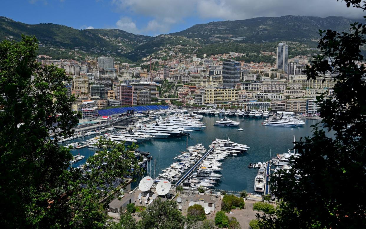 A shot of the harbour in Monte Carlo, Monaco