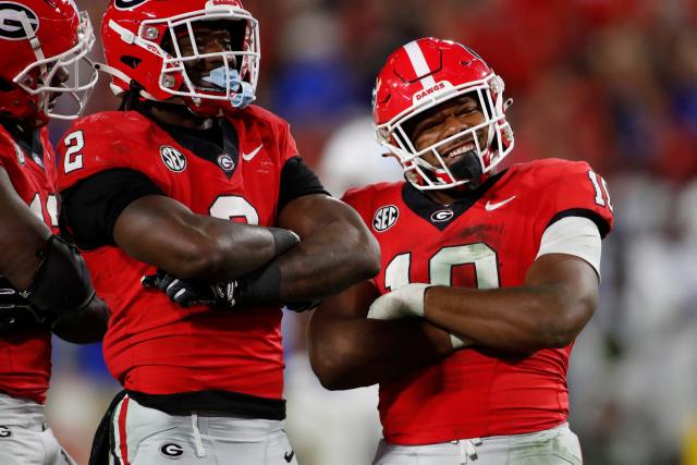 Georgia Bulldogs 4 Time Football National Champions Banner