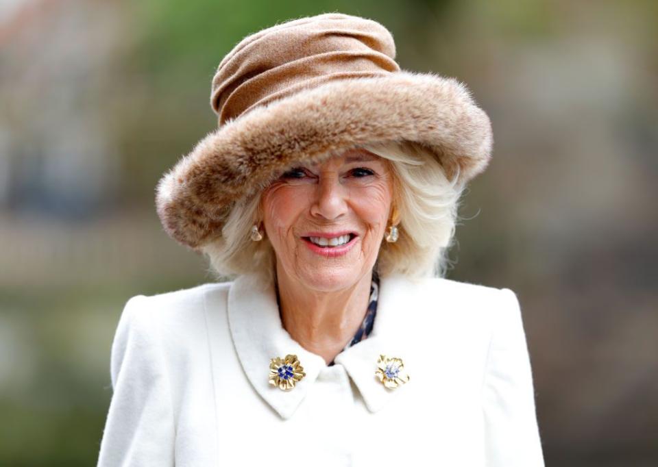 queen camilla attends the royal maundy service at worcester cathedral