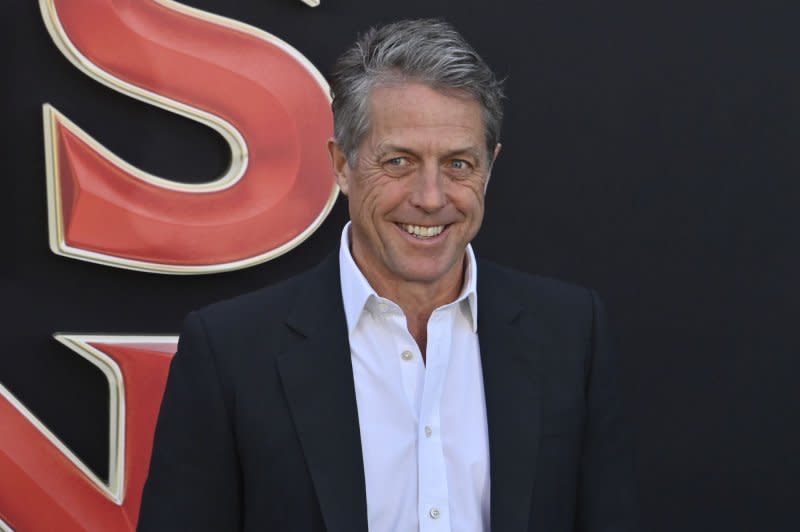 Hugh Grant attends the Los Angeles premiere of "Dungeons & Dragons: Honor Among Thieves" in March. File Photo by Jim Ruymen/UPI