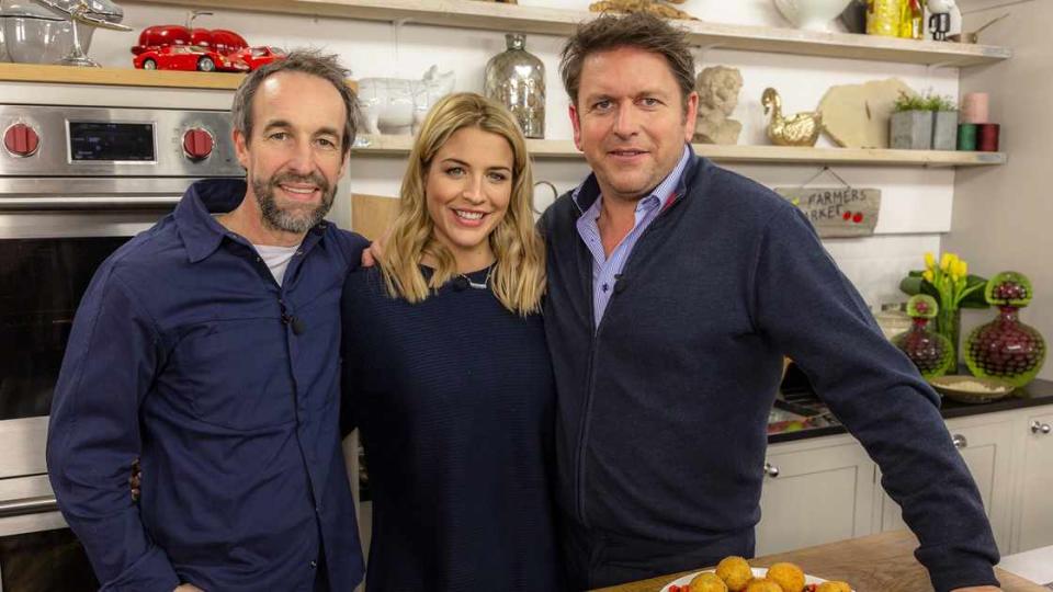 James was joined by actress and DJ Gemma Atkinson and chef Stephen Terry (ITV)