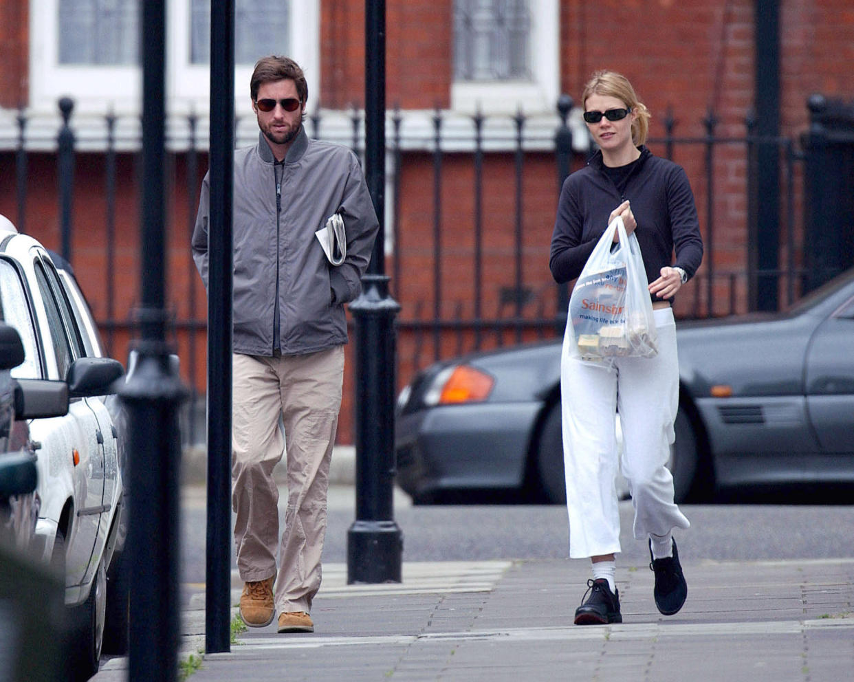 Gwyneth Paltrow & Luke Wilson Shopping At A Supermarket Near Her Home In West London. (Photo by Antony Jones/UK Press via Getty Images)