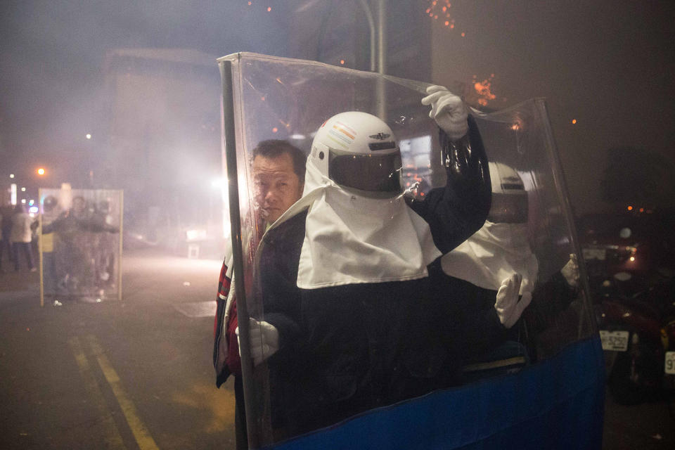 Taiwanese celebrate the world’s most dangerous fireworks festival