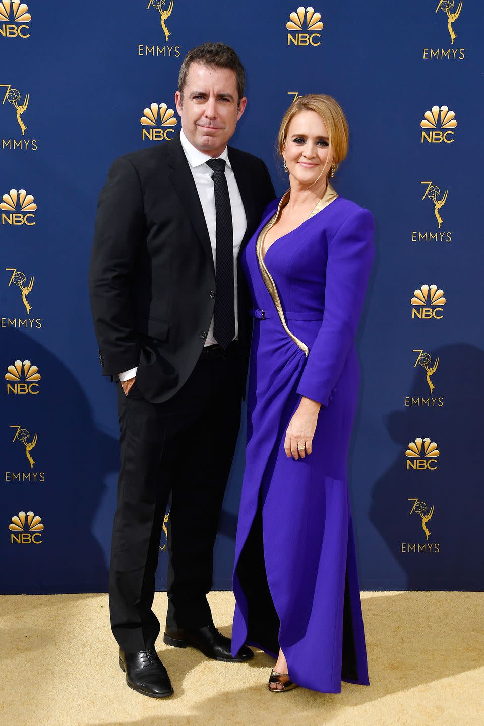 <p>Jason Jones and Samantha Bee</p>