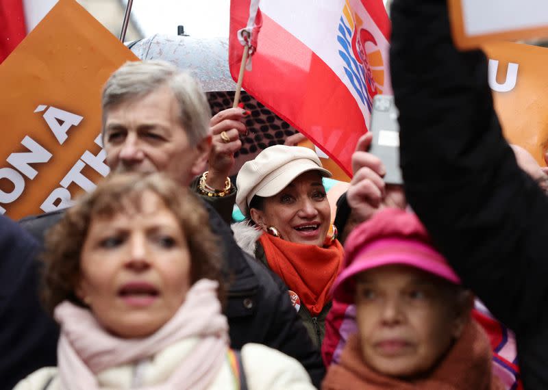 Protest against COVID-19 vaccine pass in Paris