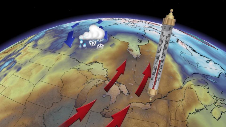 From upper 20s to snow: Huge pattern flip looms for Central Canada