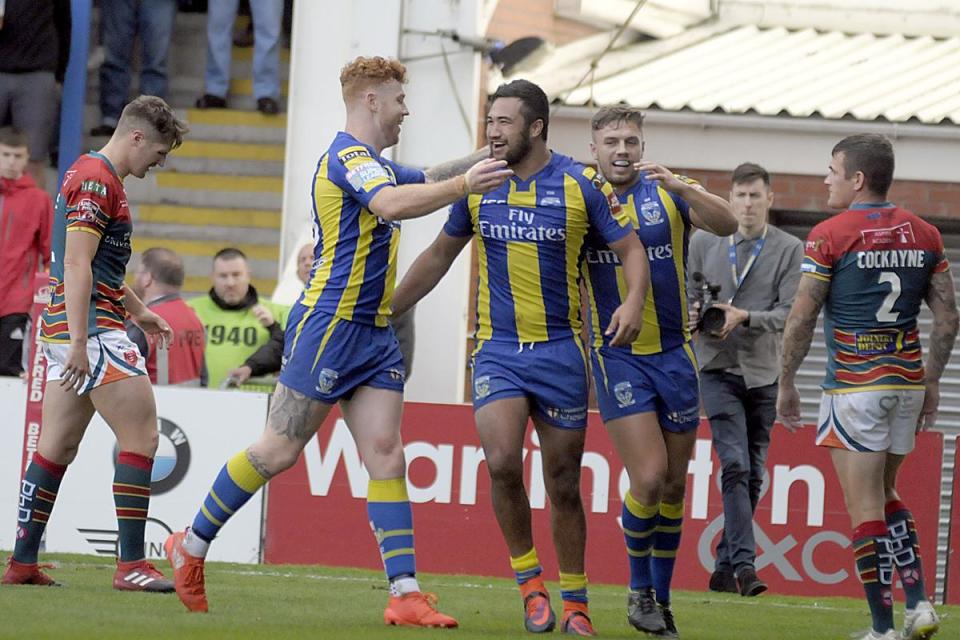 The final game of Peta Hiku's short but successful spell with Warrington Wolves in 2017 came against his future employers Hull KR <i>(Image: Mike Boden)</i>