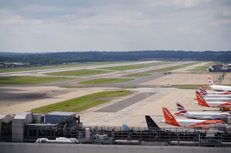 The runway at Gatwick Airport was blocked for a short period of time (June 28) due to a plane with hot breaks