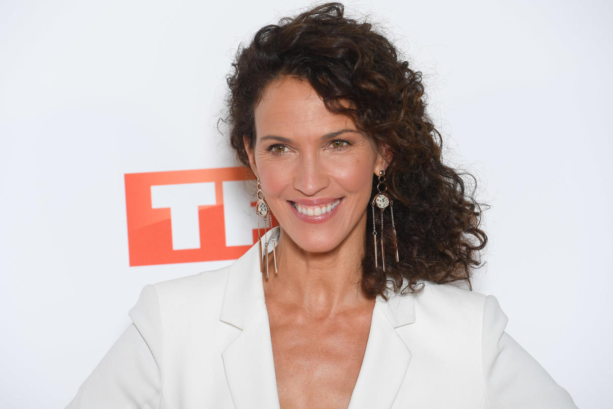 PARIS, FRANCE - SEPTEMBER 09: Linda Hardy attends the Groupe TF1 : Photocall At Palais De Tokyo on September 09, 2019 in Paris, France. (Photo by Stephane Cardinale - Corbis/Corbis via Getty Images )