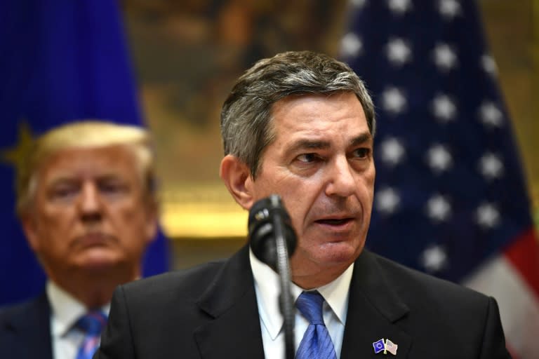 Brussels is "pushing" for reciprocity, the EU ambassador to the United States, Stavros Lambrinidis, told AFP