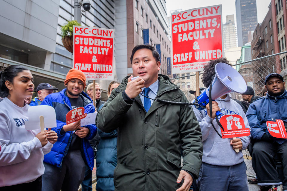 New York state Assembly member Ron Kim, whose uncle is believed to have died of COVID-19 in a New York City nursing home, has called Cuomo an "abuser." (Photo: Photo by Erik McGregor/LightRocket via Getty Images)