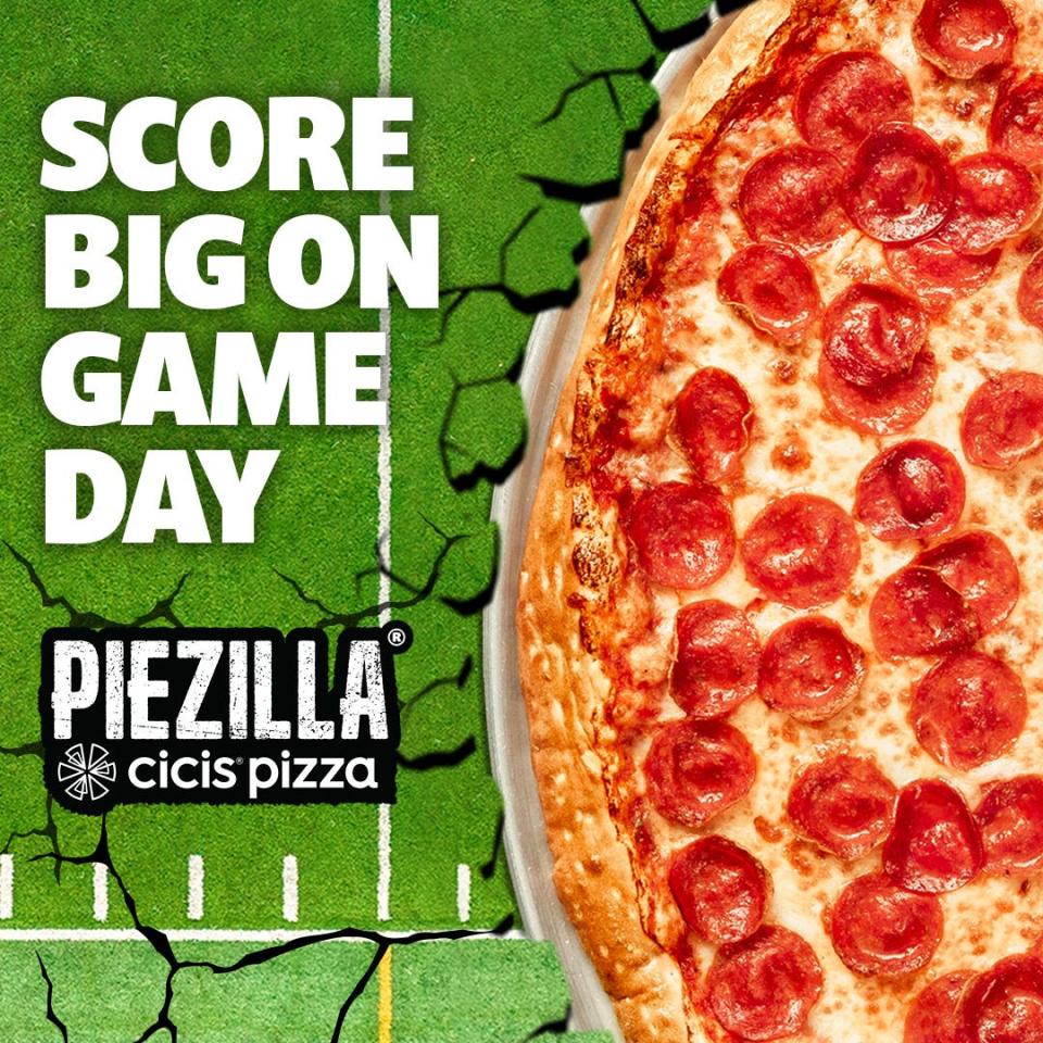 Cicis® Pizza prepares for the big game with its lineup of five value packs and the 64-slice crowd-pleaser, PiezillaÒ, perfect to feed any size crowd.