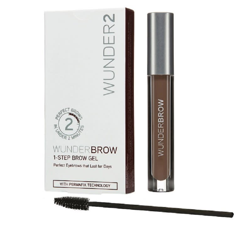 <p>No one wants to spend the time to carefully fill in their brows... only to find it the pigment smeared across their forehead when the weather heats up. This product boasts a waterproof formula that is said to stay on even through a shower. </p> <p>$21 | <a rel="nofollow noopener" href="https://www.amazon.com/Wunder2-WB-Brunette-Wunderbrow-Brow-Brunette/dp/B00UYY2GSQ/ref=sr_1_1_a_it?ie=UTF8&qid=1482258128&sr=8-1&keywords=Wunderbrow+Brow+Gel%2C+Brunette" target="_blank" data-ylk="slk:SHOP IT;elm:context_link;itc:0;sec:content-canvas" class="link ">SHOP IT</a></p>