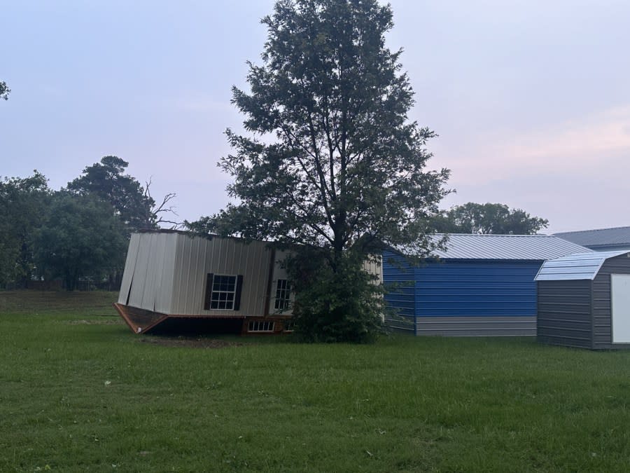 Storm damage in Coffee City