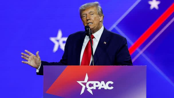 PHOTO: Former President Donald Trump attends the Conservative Political Action Conference (CPAC) in National Harbor, Maryland, Mar. 4, 2023. (Evelyn Hockstein/Reuters)