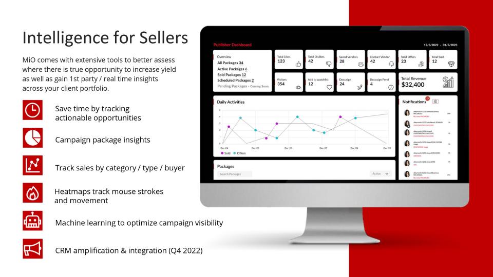 [Slide 10] Value prop for sellers. <strong>Image Credits:</strong> MiO Marketplace