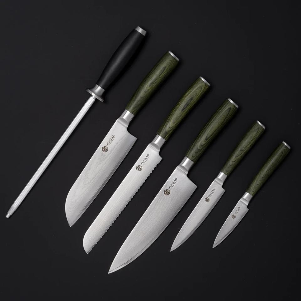 The Essential 6pc Japanese Damascus Steel Knife Set