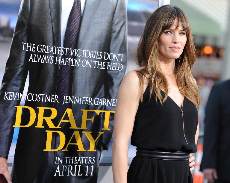 Actress Jennifer Garner attends the premiere of Summit Entertainment's 'Draft Day', at the Regency Bruin Theatre in Los Angeles, California, on April 7, 2014