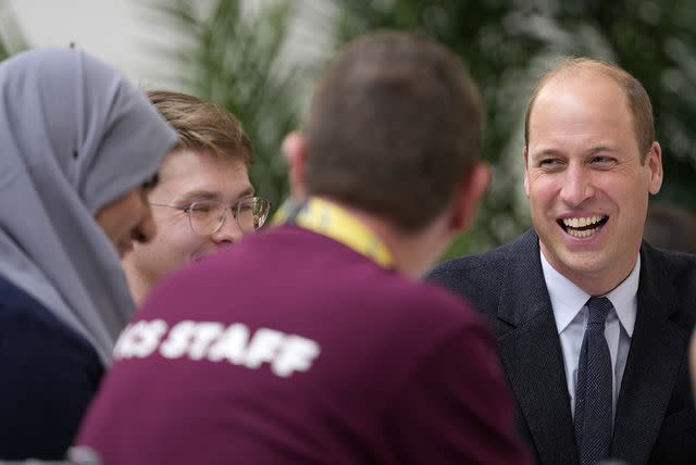 <p>Kirsty Wigglesworth-WPA Pool/Getty Images</p> Prince William taking part in one of the workshops at the mental health forum