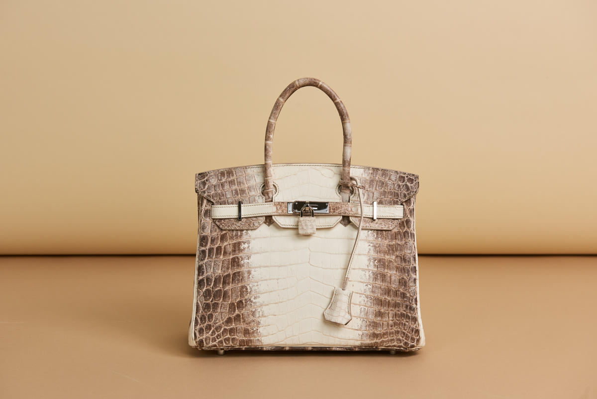 Christie's to Auction Hermés White Crocodile Himalaya Kelly Bag in