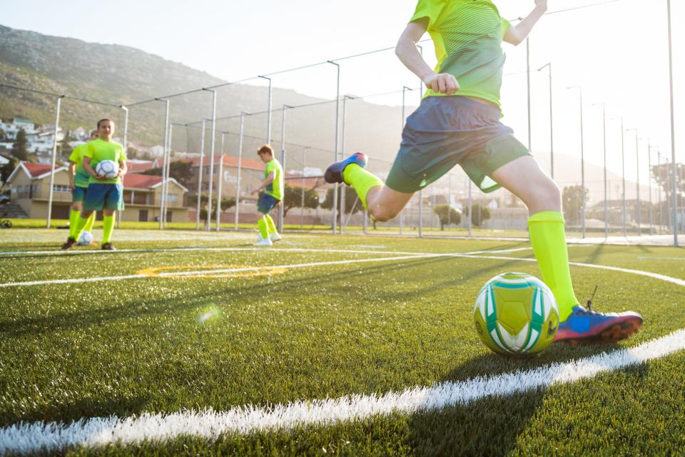 kids playing soccer