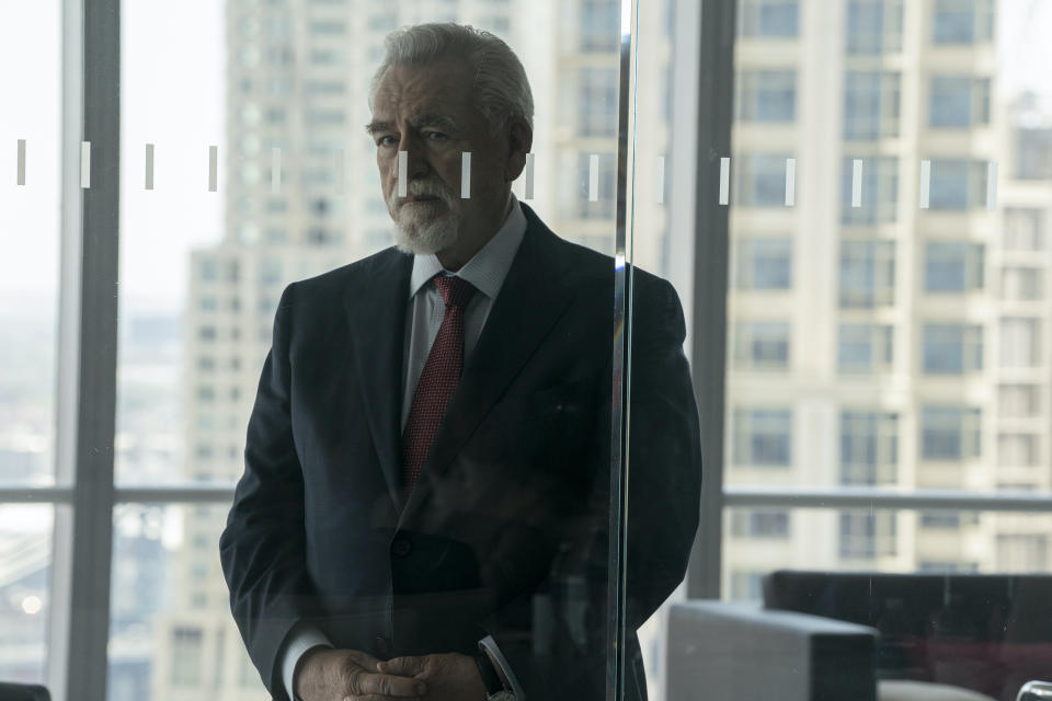 En esta imagen proporcionada por HBO, Brian Cox en una escena de "Succession". (HBO via AP)